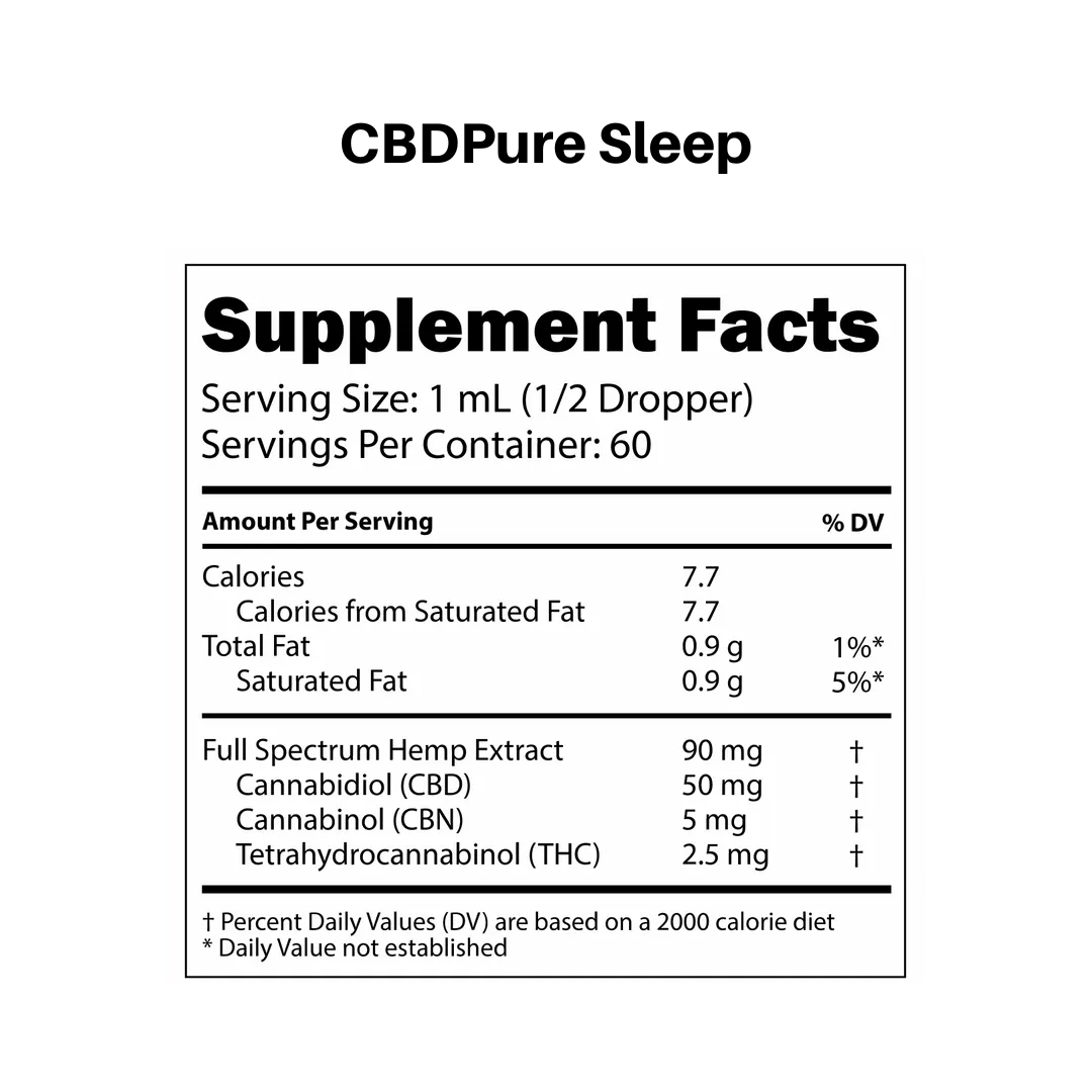 CBDPure Sleep Oil Tincture