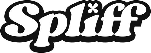 Spliff black and white brand logo