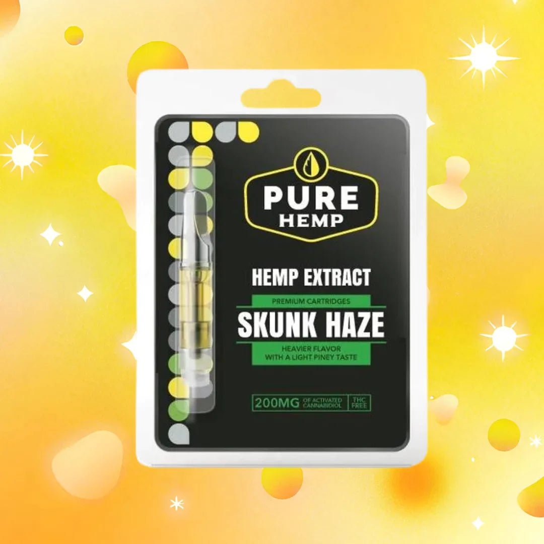Skunk Haze CBD Isolate CartridgePure Hempcbd cartridgecbd cartridgescbd vape products